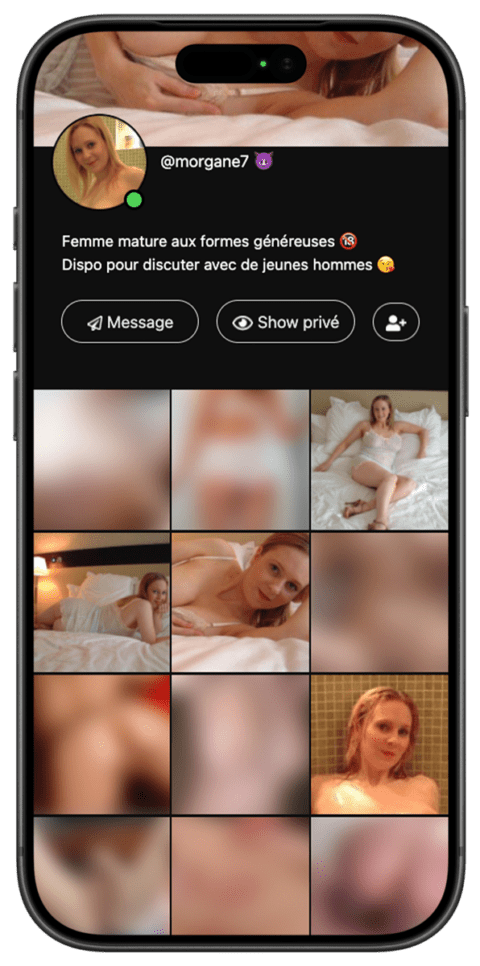 Interface MamieCochonne sur mobile, tablette et desktop